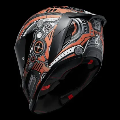 Cavaleiro a Vapor: Um capacete concebido especificamente para motociclistas