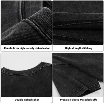 Wacky cat Washed T-shirt