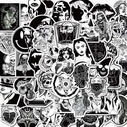 Gothic Diablo Style stickers 50pcs