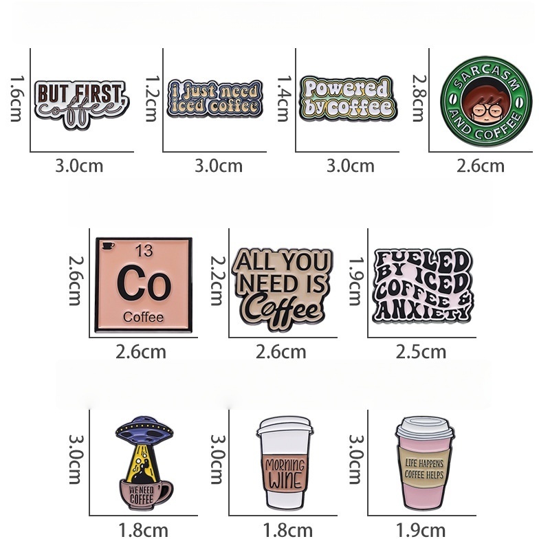 Funny Coffee Brooch点击并应用