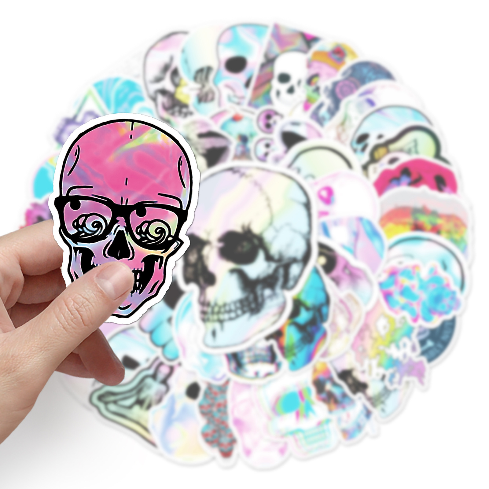 Skull Doodle Stickers 50pcs