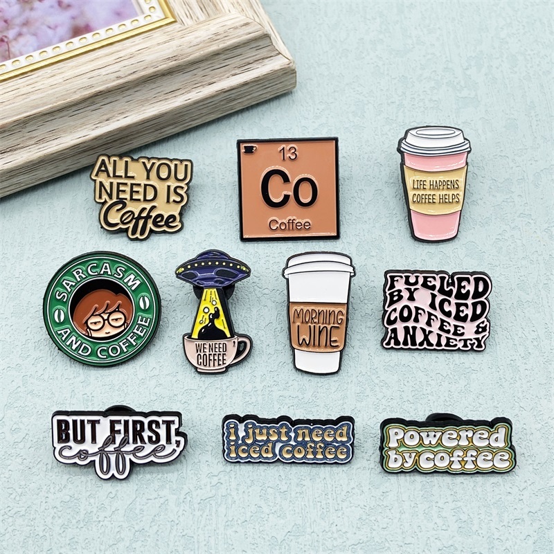 Funny Coffee Brooch点击并应用