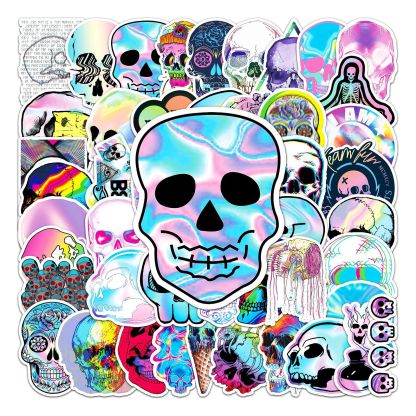 Skull Doodle Stickers 50pcs
