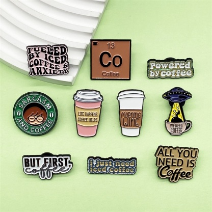 Funny Coffee Brooch点击并应用