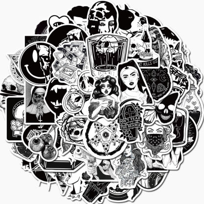 Gothic Diablo Style stickers 50pcs