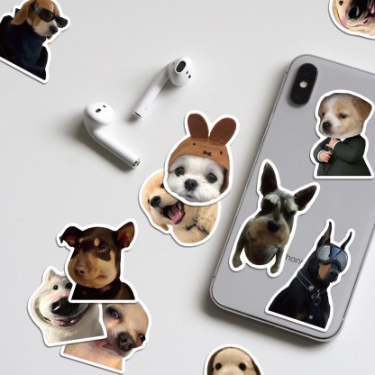 Funny dog meme stickers 50pcs