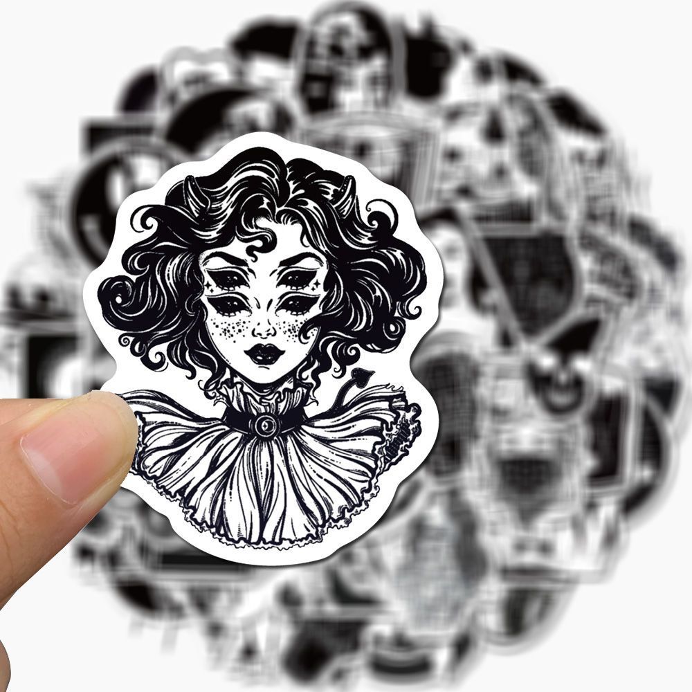 Gothic Diablo Style stickers 50pcs