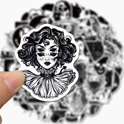 Gothic Diablo Style stickers 50pcs