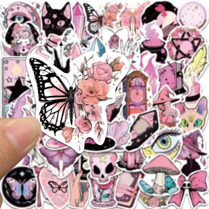 The Pink Witch stickers 50pcs