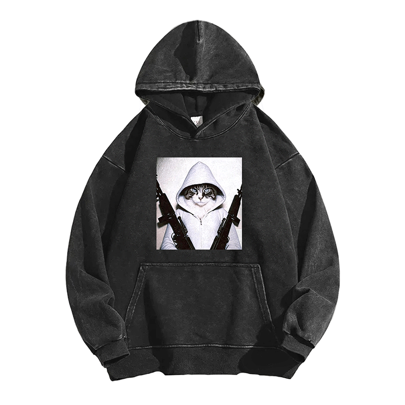 Twin Assault Washed Hoodie