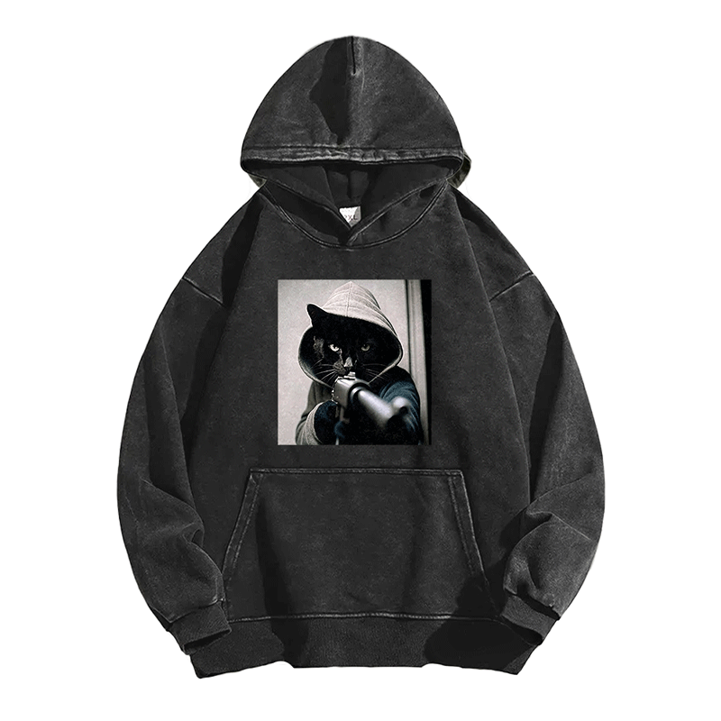 Noir Directive Washed Hoodie
