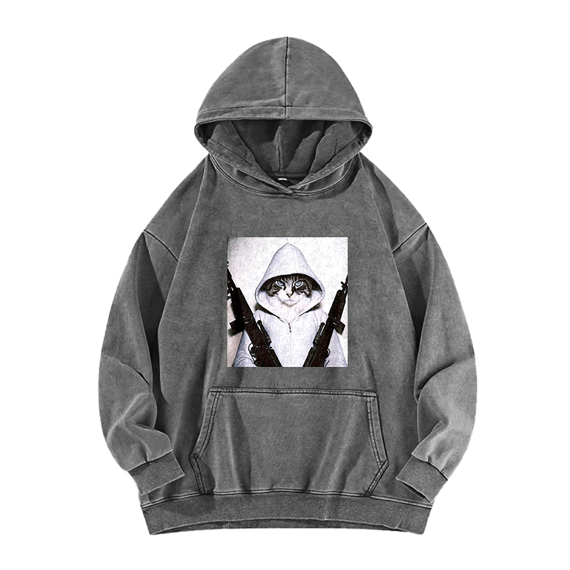 Twin Assault Washed Hoodie