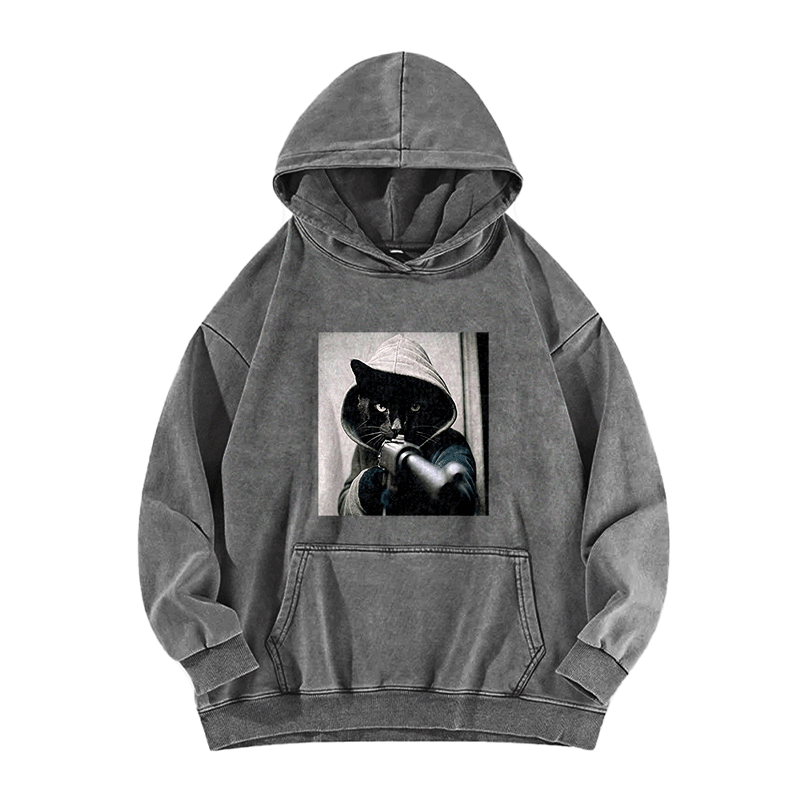 Noir Directive Washed Hoodie