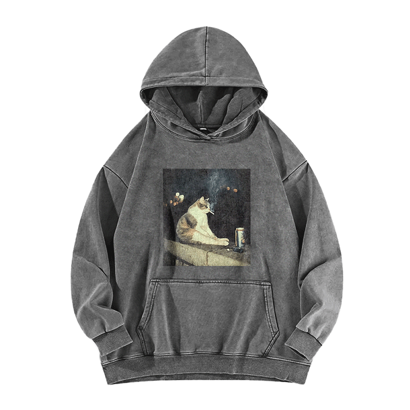 Nocturnal Vices Washed Hoodie