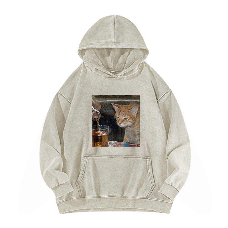 Pouring Curiosity Washed Hoodie