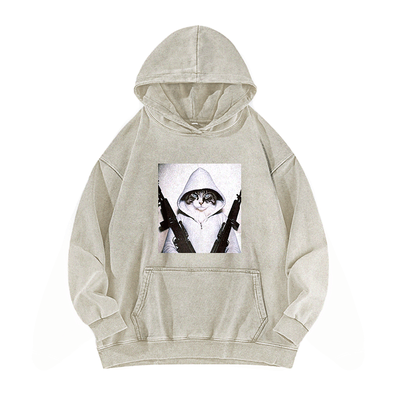 Twin Assault Washed Hoodie
