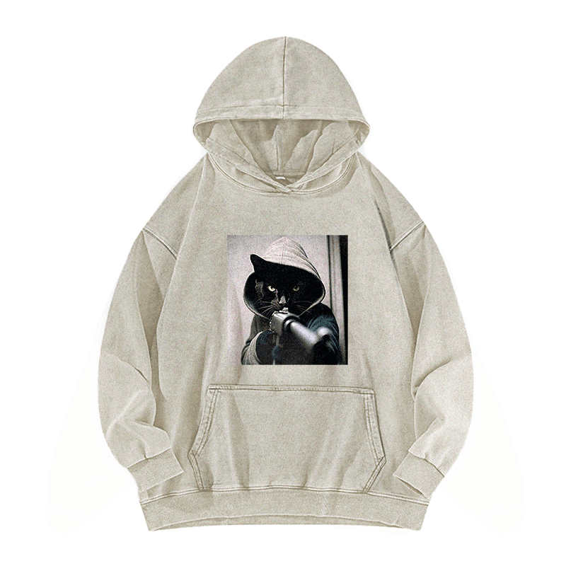 Noir Directive Washed Hoodie