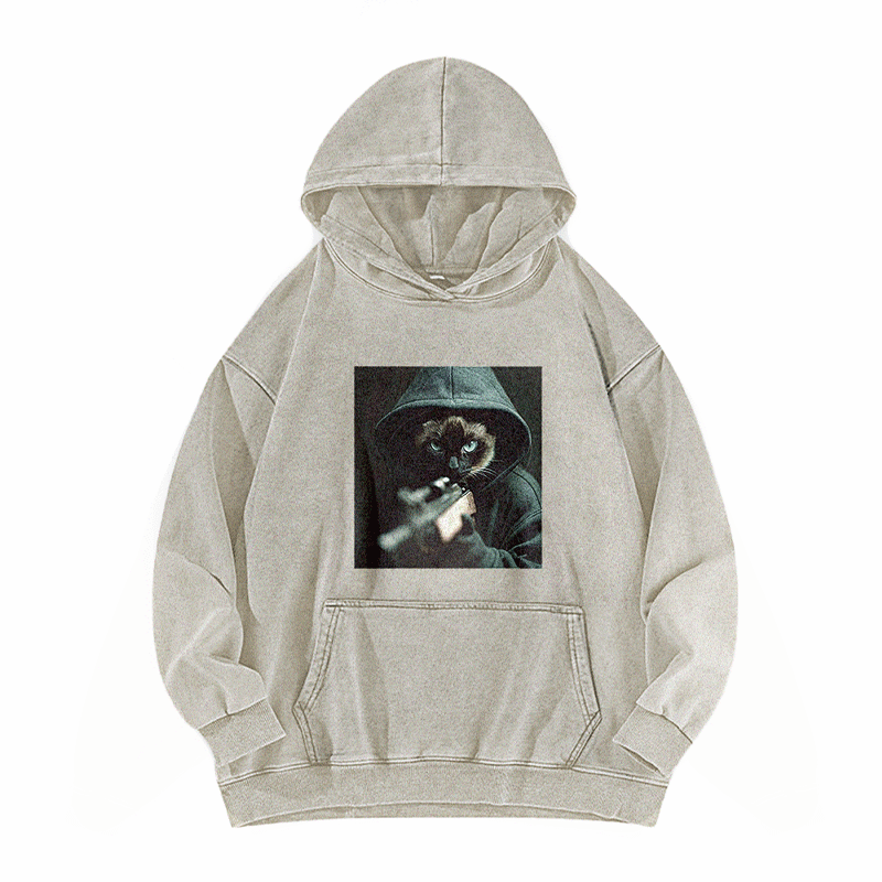Focused Retribution Washed Hoodie