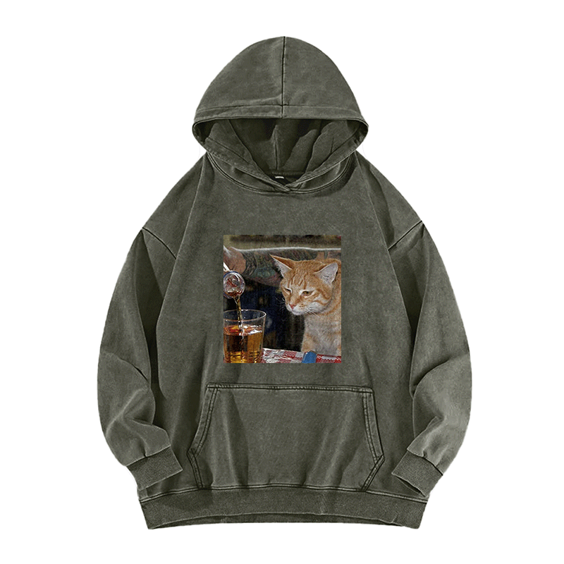 Pouring Curiosity Washed Hoodie
