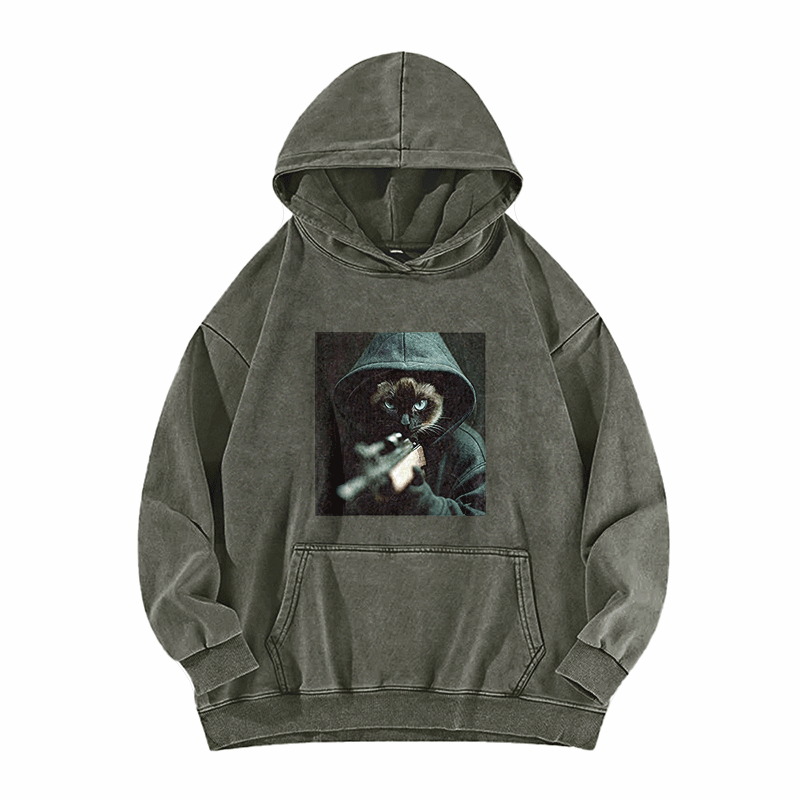 Focused Retribution Washed Hoodie