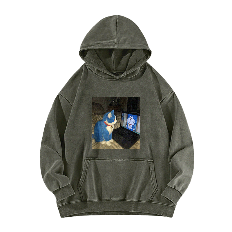 Digital Reverie Washed Hoodie
