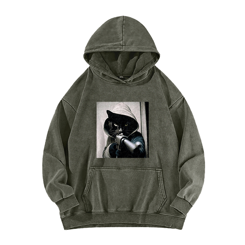 Noir Directive Washed Hoodie