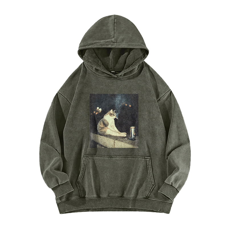 Nocturnal Vices Washed Hoodie