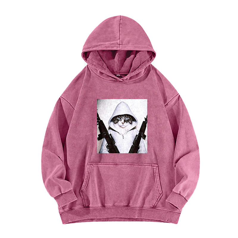Twin Assault Washed Hoodie