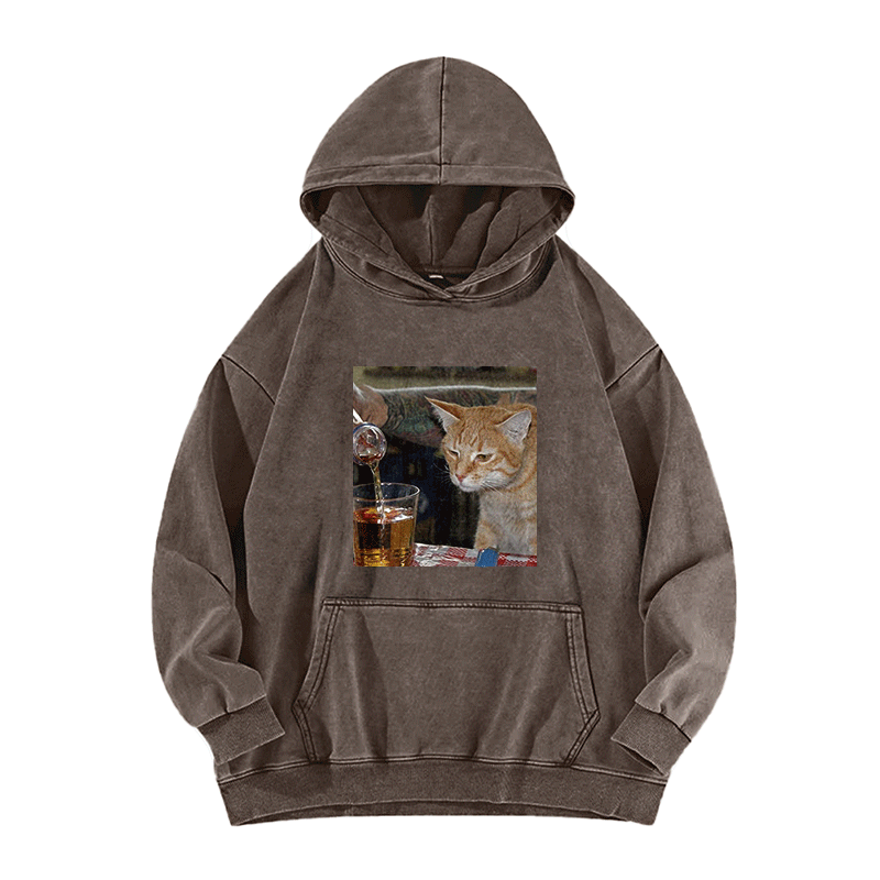 Pouring Curiosity Washed Hoodie