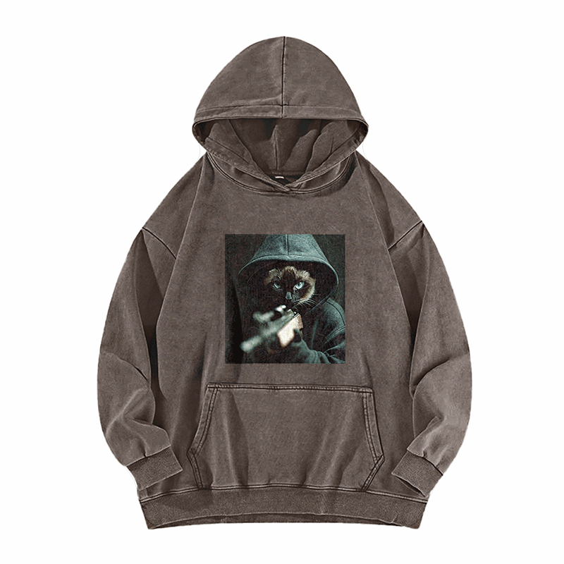 Focused Retribution Washed Hoodie