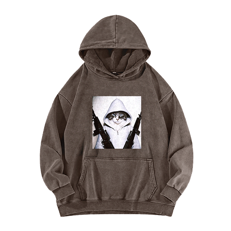 Twin Assault Washed Hoodie