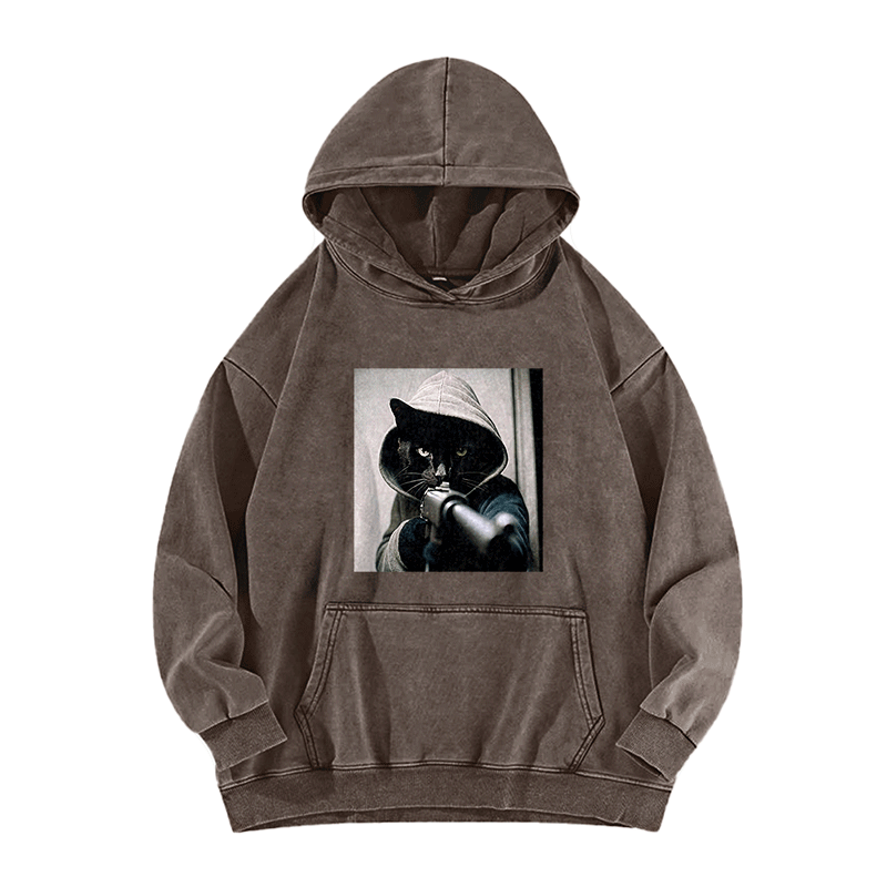 Noir Directive Washed Hoodie