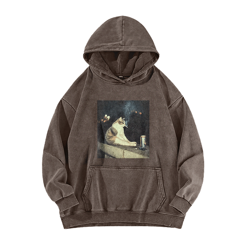 Nocturnal Vices Washed Hoodie
