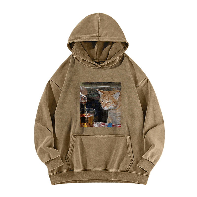 Pouring Curiosity Washed Hoodie