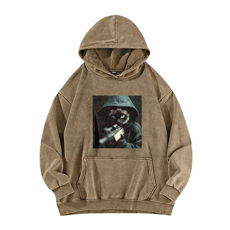 Focused Retribution Washed Hoodie