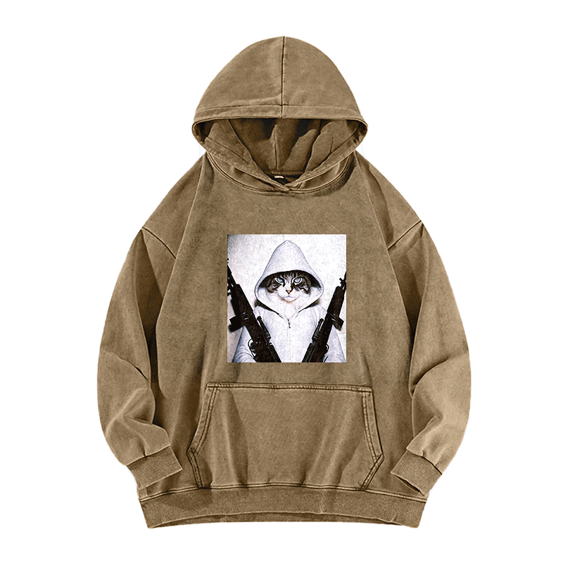 Twin Assault Washed Hoodie