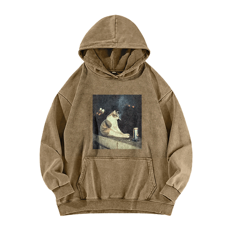 Nocturnal Vices Washed Hoodie