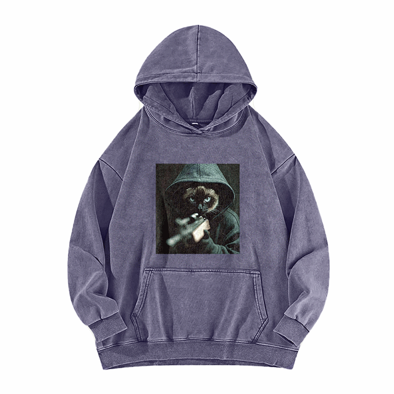 Focused Retribution Washed Hoodie