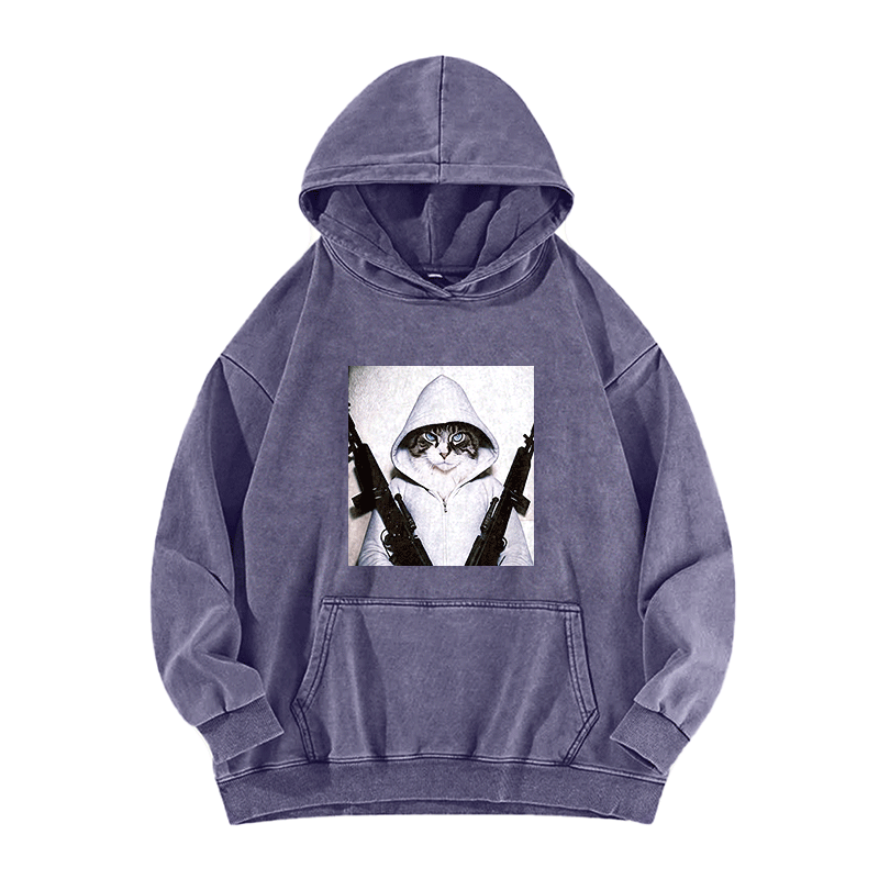 Twin Assault Washed Hoodie
