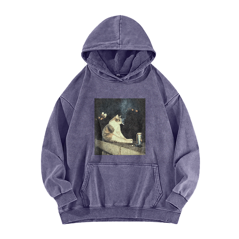 Nocturnal Vices Washed Hoodie