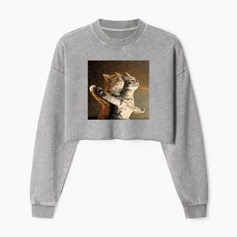 Titanic Paw Promise Washed Crop Sweatshirt