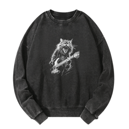 Rock Meowt Washed Sweatshirt