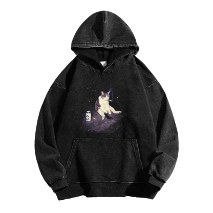 Feline After Hours Washed Hoodie