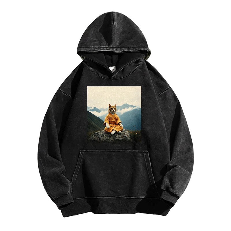 Zen Whisker Sage Washed Hoodie