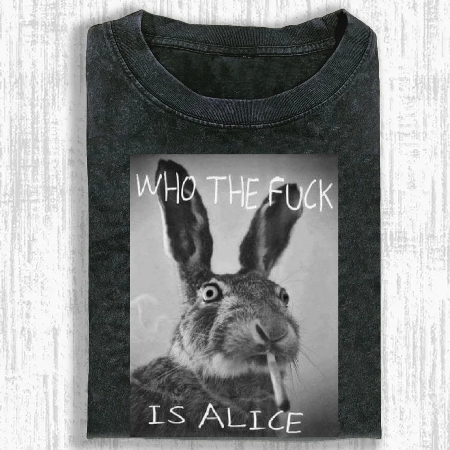 Who The Fck Is Alice Washed T-shirt