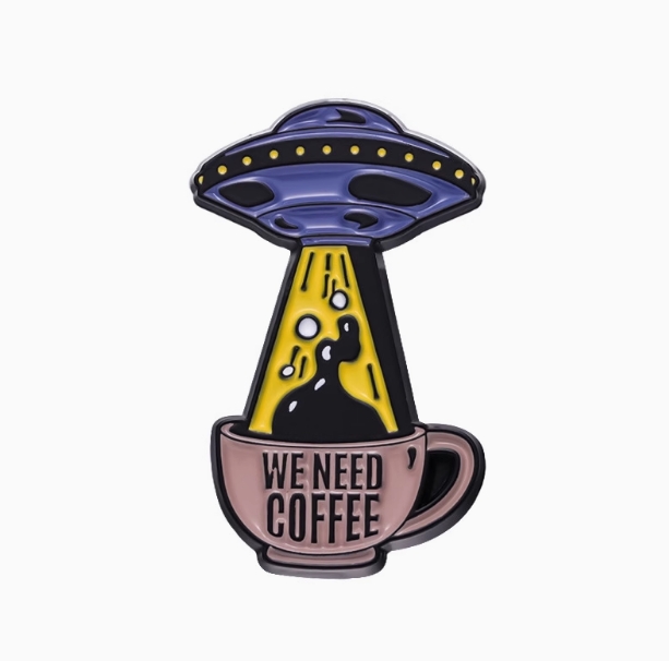 Funny Coffee Brooch点击并应用