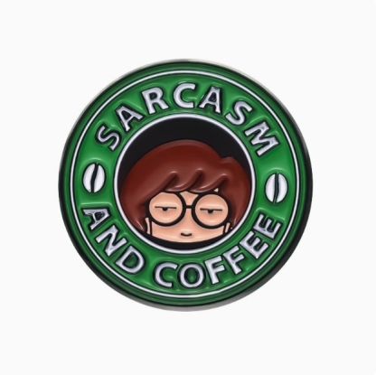 Funny Coffee Brooch点击并应用