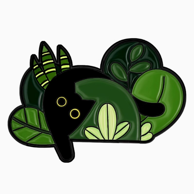 Cute cartoon black cats Brooch