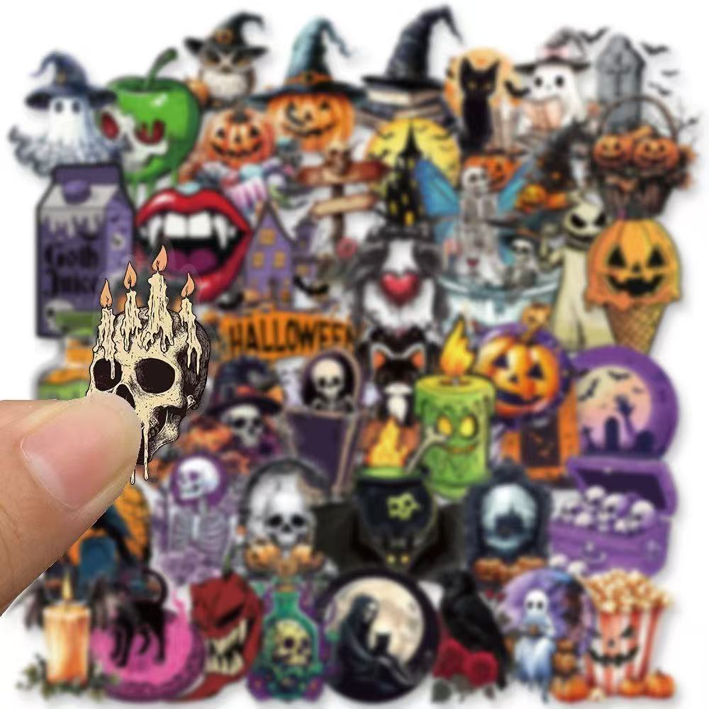 Spooky Halloween Stickers – 50pcs