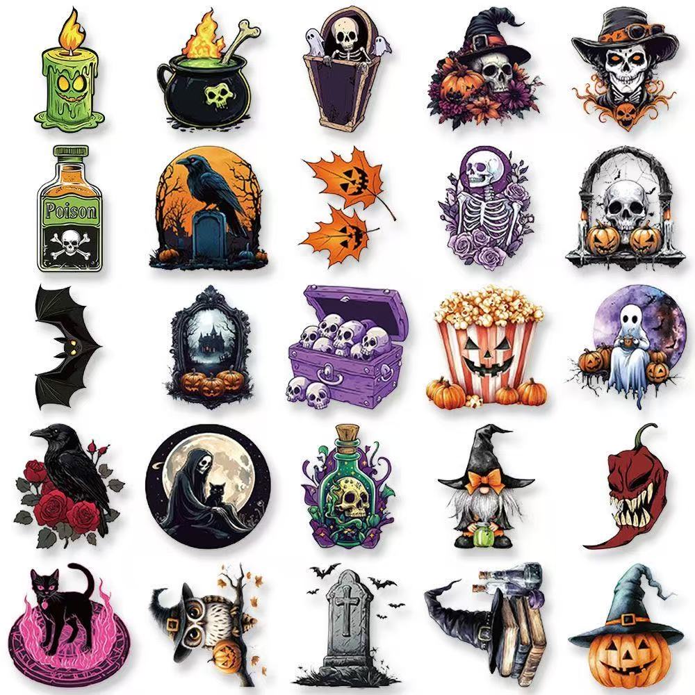 Spooky Halloween Stickers – 50pcs